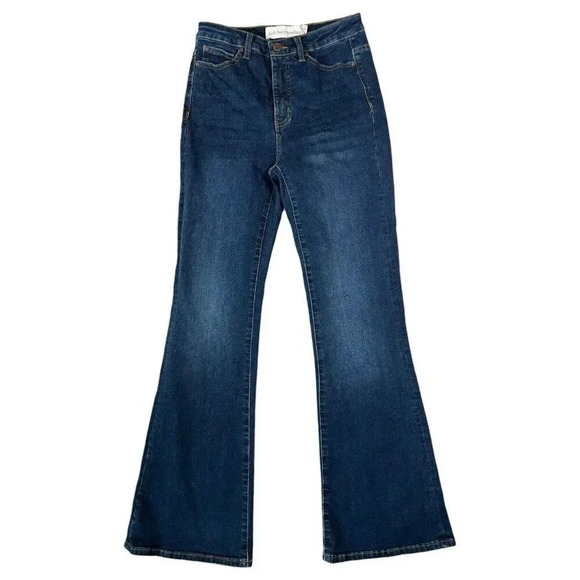 Soft Surroundings Ultimate Denim Flare Jeans Medium Wash Size 4 - Picture 1 of 6